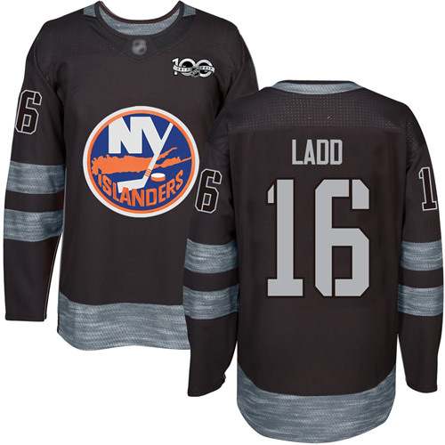 Adidas Men's Andrew Ladd Authentic Black Jersey: NHL #16 New York Islanders 1917-2017 100th Anniversary