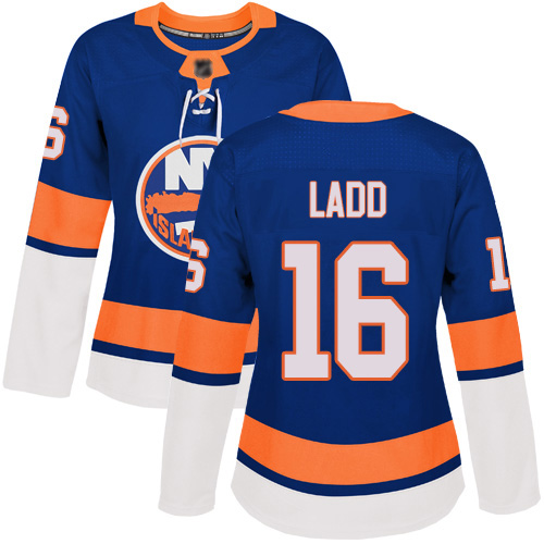 Adidas Women's Andrew Ladd Authentic Royal Blue Home Jersey: NHL #16 New York Islanders