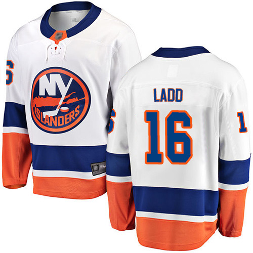 Fanatics Branded Youth Andrew Ladd Breakaway White Away Jersey: NHL #16 New York Islanders