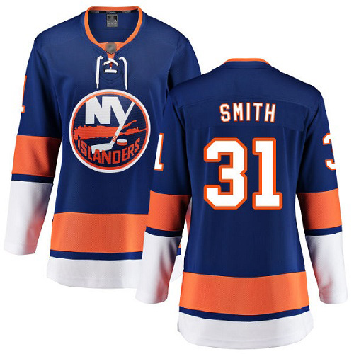Fanatics Branded Women's Billy Smith Breakaway Royal Blue Home Jersey: NHL #31 New York Islanders