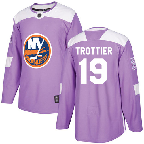 Youth Bryan Trottier Authentic Purple Jersey: Hockey #19 New York Islanders Fights Cancer Practice