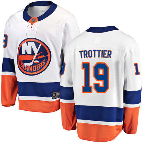Fanatics Branded Youth Bryan Trottier Breakaway White Away Jersey: Hockey #19 New York Islanders