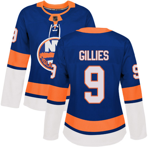 Adidas Women's Clark Gillies Authentic Royal Blue Home Jersey: NHL #9 New York Islanders