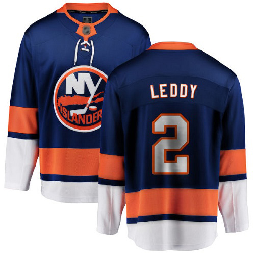 Fanatics Branded Youth Nick Leddy Breakaway Royal Blue Home Jersey: NHL #2 New York Islanders
