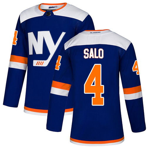 Adidas Men's Robin Salo Premier Blue Alternate Jersey: NHL #4 New York Islanders