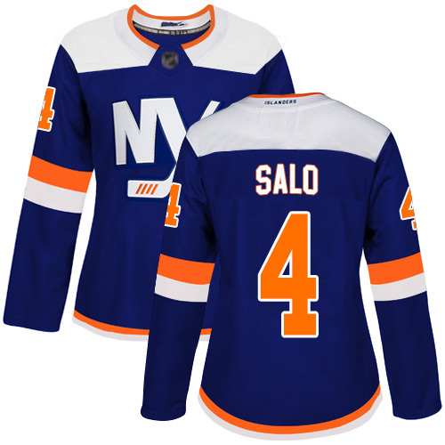 Adidas Women's Robin Salo Authentic Blue Alternate Jersey: NHL #4 New York Islanders