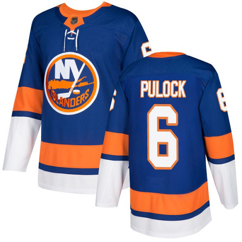 Adidas Youth Ryan Pulock Authentic Royal Blue Home Jersey: NHL #6 New York Islanders