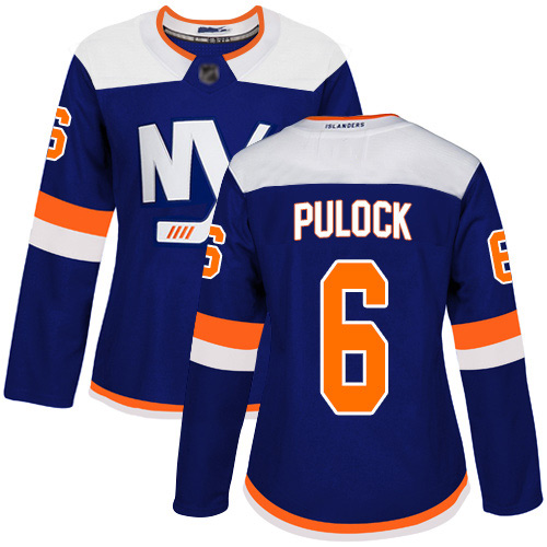 Adidas Women's Ryan Pulock Authentic Blue Alternate Jersey: NHL #6 New York Islanders