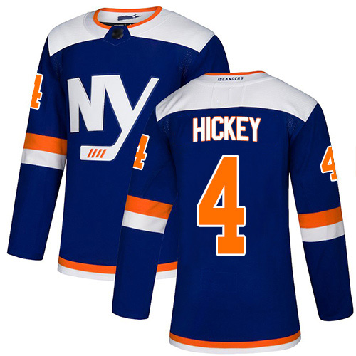 Adidas Youth Thomas Hickey Authentic Blue Alternate Jersey: NHL #4 New York Islanders