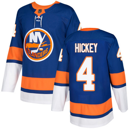 Adidas Men's Thomas Hickey Authentic Royal Blue Home Jersey: NHL #4 New York Islanders