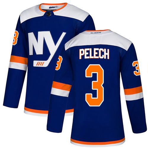 Men's Adam Pelech Premier Blue Alternate Jersey: Hockey #3 New York Islanders
