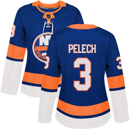 Women's Adam Pelech Premier Royal Blue Home Jersey: Hockey #3 New York Islanders