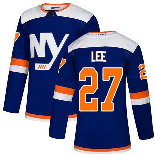 Men's Anders Lee Authentic Blue Alternate Jersey: Hockey #27 New York Islanders