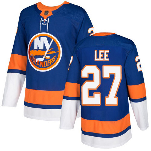 Youth Anders Lee Authentic Royal Blue Home Jersey: Hockey #27 New York Islanders