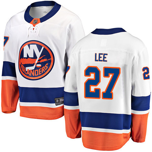 Fanatics Branded Youth Anders Lee Breakaway White Away Jersey: Hockey #27 New York Islanders