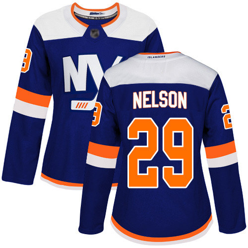 Adidas Women's Brock Nelson Premier Blue Alternate Jersey: NHL #29 New York Islanders