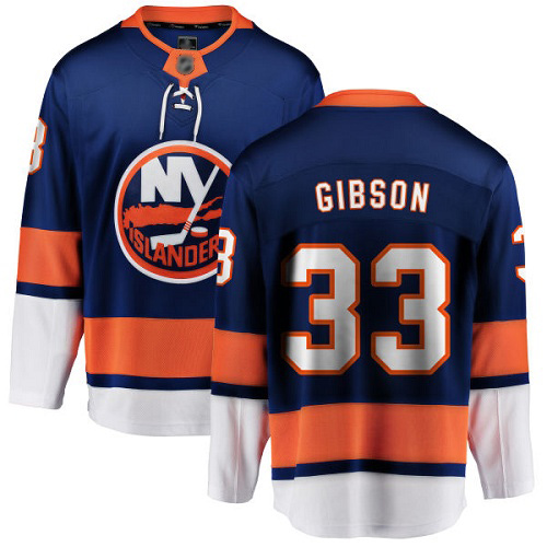 Fanatics Branded Men's Christopher Gibson Breakaway Royal Blue Home Jersey: Hockey #33 New York Islanders