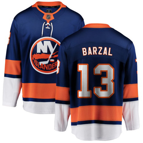 Fanatics Branded Youth Mathew Barzal Breakaway Royal Blue Home Jersey: NHL #13 New York Islanders