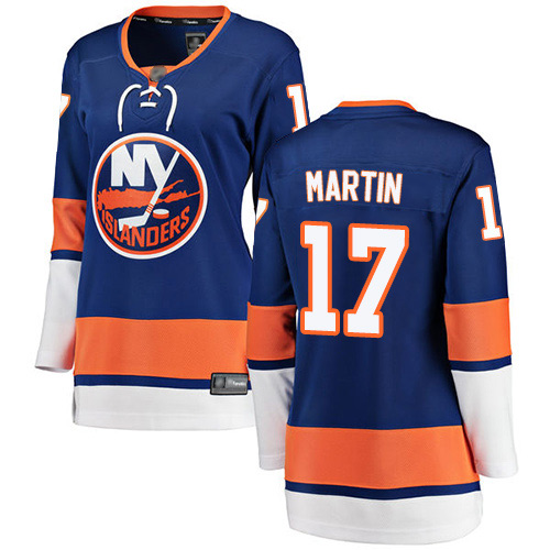 Fanatics Branded Women's Matt Martin Breakaway Royal Blue Home Jersey: NHL #17 New York Islanders