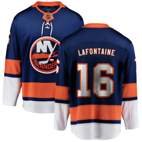 Fanatics Branded Youth Pat LaFontaine Breakaway Royal Blue Home Jersey: Hockey #16 New York Islanders