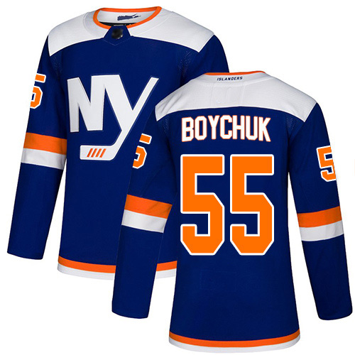 Adidas Men's Johnny Boychuk Premier Blue Alternate Jersey: NHL #55 New York Islanders