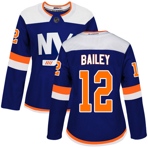 Women's Josh Bailey Authentic Blue Alternate Jersey: Hockey #12 New York Islanders