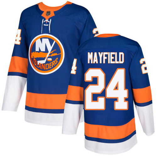 Adidas Youth Scott Mayfield Premier Royal Blue Home Jersey: NHL #24 New York Islanders